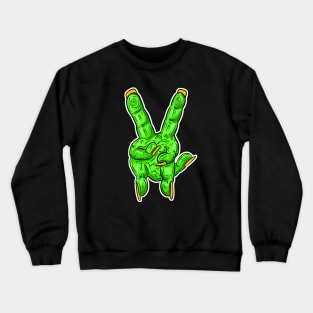 Zombie Fingers - Victory V Sign Crewneck Sweatshirt